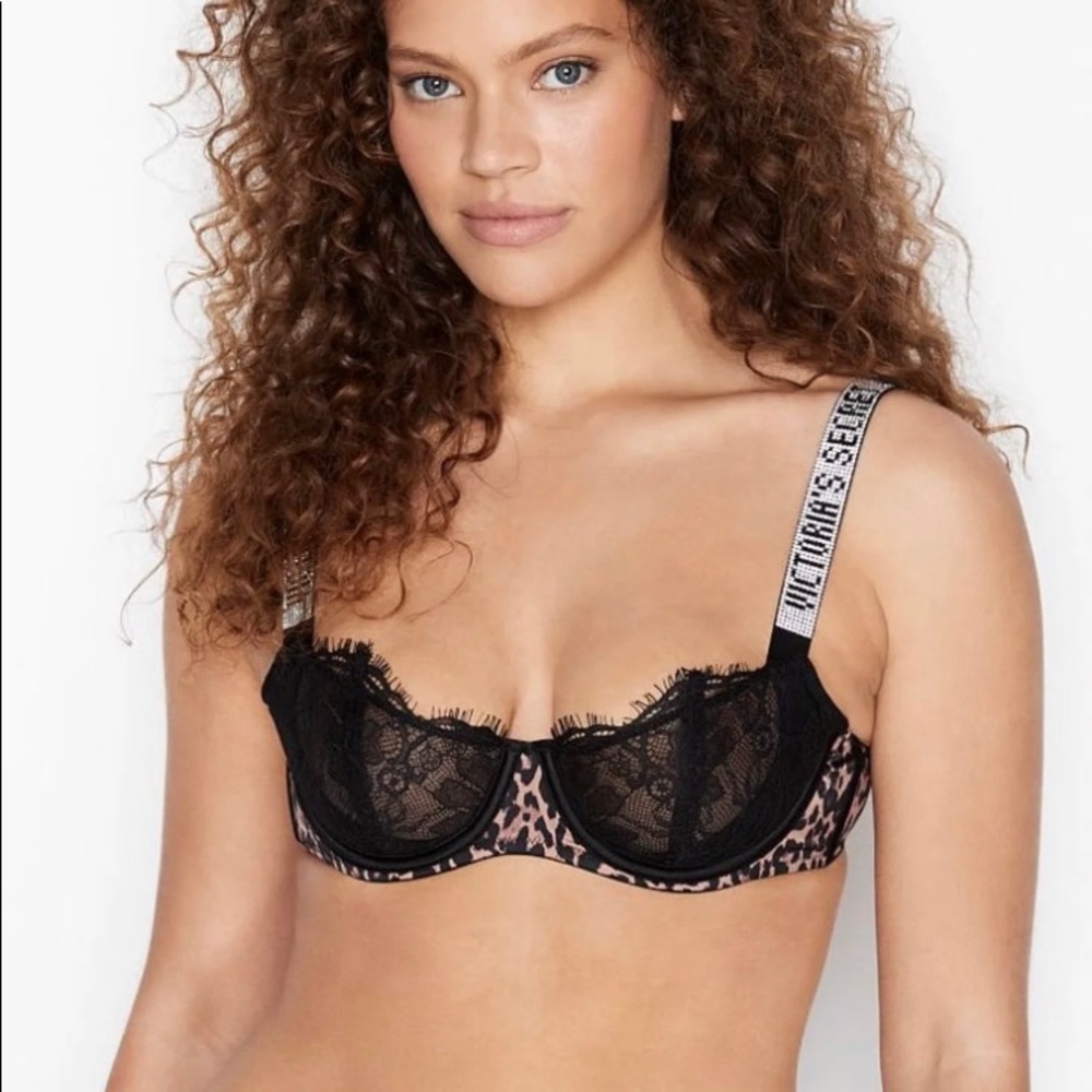 Victoria secret very sexy Wicked Unlined Shine Strap Balconette Bra